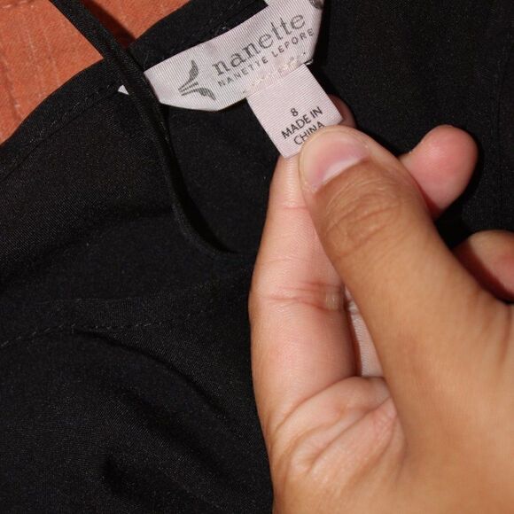 Nanette Lepore Black Sleeveless dress Women's Size 8 - Picture 6 of 8